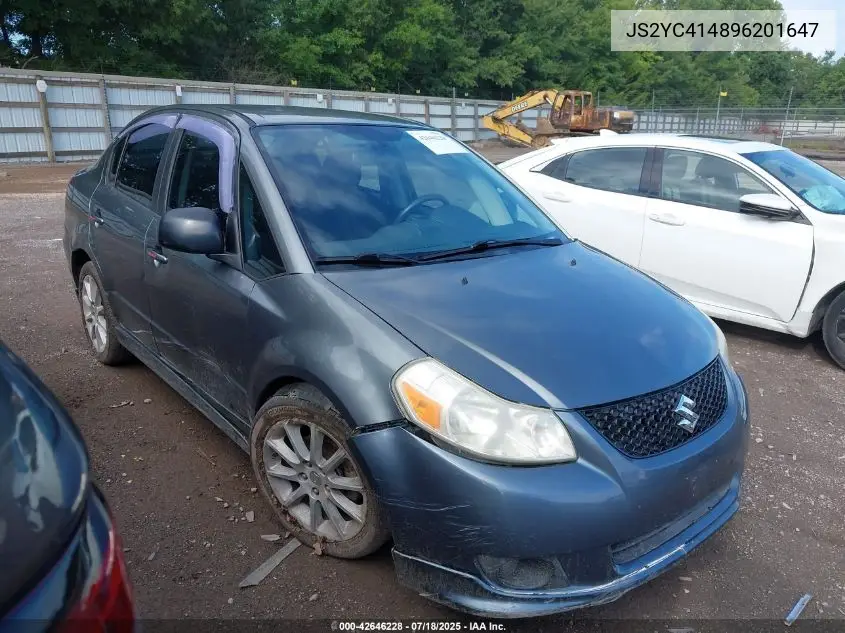 2009 Suzuki Sx4 Sport/Sport Technology VIN: JS2YC414896201647 Lot: 42646228