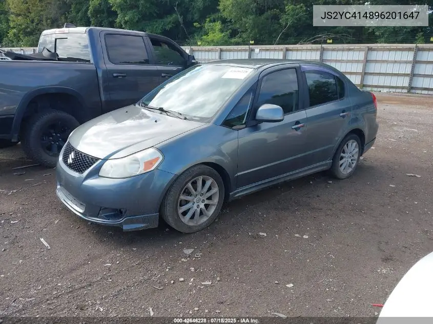 2009 Suzuki Sx4 Sport/Sport Technology VIN: JS2YC414896201647 Lot: 42646228