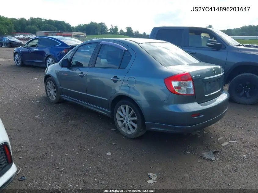 2009 Suzuki Sx4 Sport/Sport Technology VIN: JS2YC414896201647 Lot: 42646228