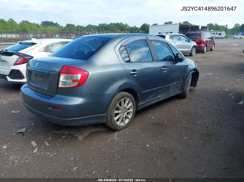 2009 Suzuki Sx4 Sport/Sport Technology VIN: JS2YC414896201647 Lot: 42646228