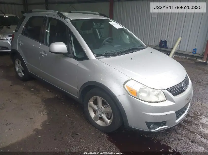 2009 Suzuki Sx4 Touring VIN: JS2YB417896200835 Lot: 42646630