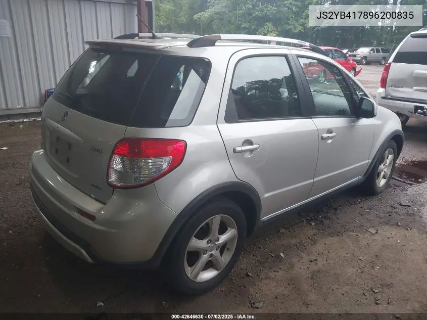 2009 Suzuki Sx4 Touring VIN: JS2YB417896200835 Lot: 42646630