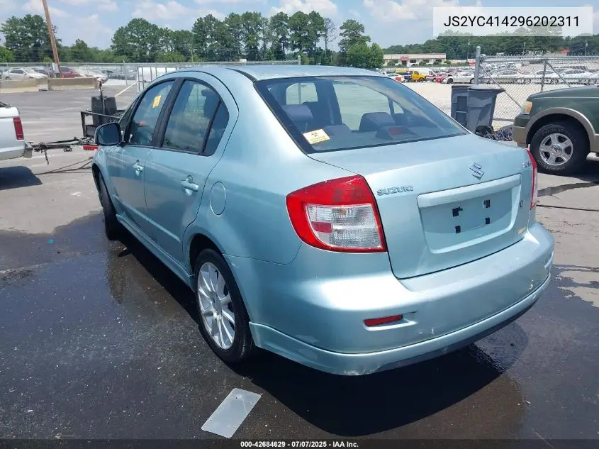 2009 Suzuki Sx4 Sport/Sport Technology VIN: JS2YC414296202311 Lot: 42684629