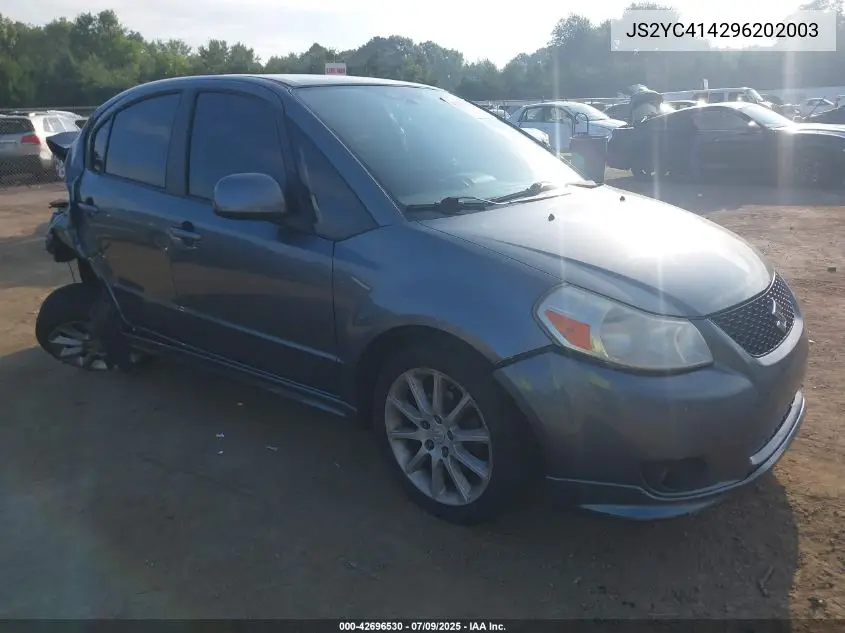 2009 Suzuki Sx4 Sport/Sport Technology VIN: JS2YC414296202003 Lot: 42696530