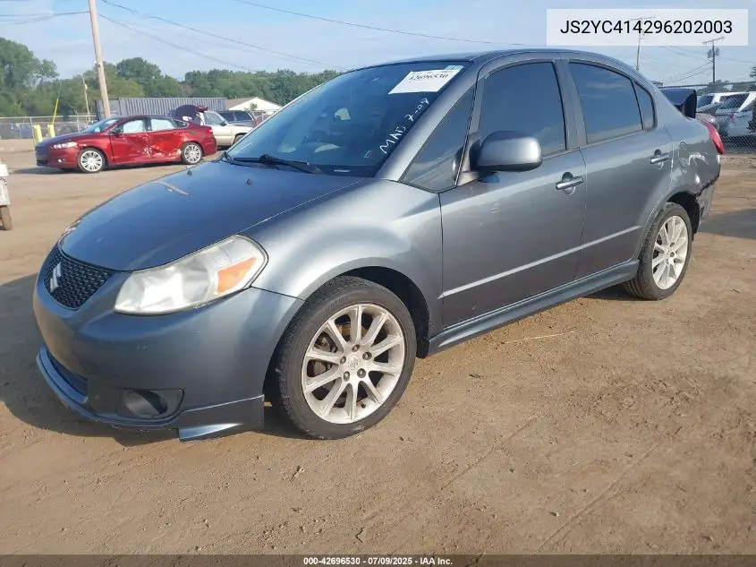 2009 Suzuki Sx4 Sport/Sport Technology VIN: JS2YC414296202003 Lot: 42696530