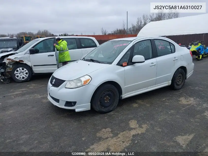 2010 Suzuki Sx4 Sedan VIN: JS2YC5A81A6310027 Lot: 12308960X