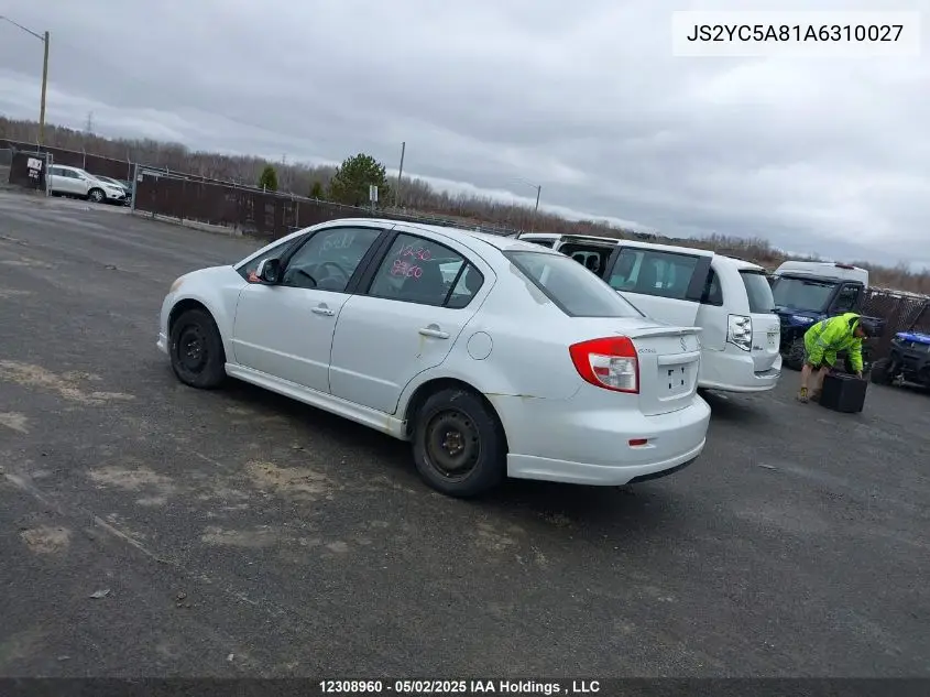 2010 Suzuki Sx4 Sedan VIN: JS2YC5A81A6310027 Lot: 12308960X