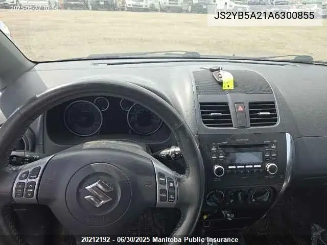 2010 Suzuki Sx4 Jx VIN: JS2YB5A21A6300855 Lot: 20212192