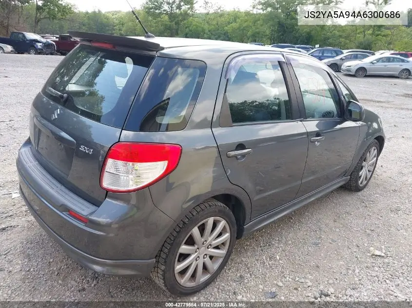 2010 Suzuki Sx4 VIN: JS2YA5A94A6300686 Lot: 42779584