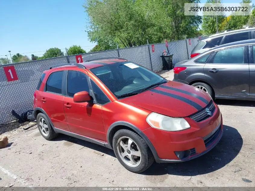 2011 Suzuki Sx4 Premium/Tech Valu Pkg (Nav) VIN: JS2YB5A35B6303722 Lot: 42212615