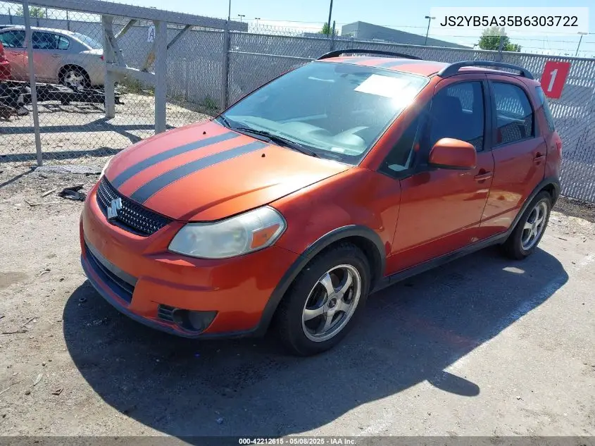 2011 Suzuki Sx4 Premium/Tech Valu Pkg (Nav) VIN: JS2YB5A35B6303722 Lot: 42212615
