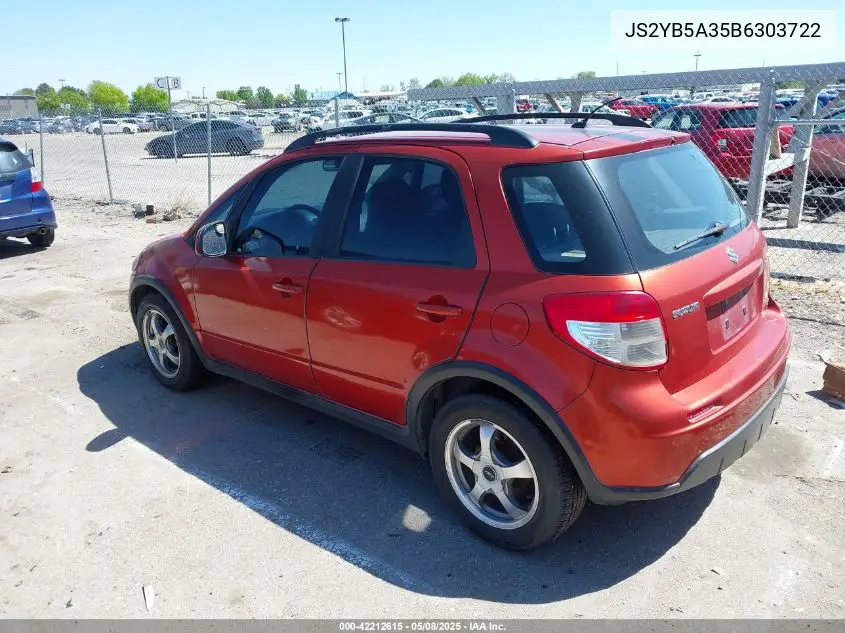 2011 Suzuki Sx4 Premium/Tech Valu Pkg (Nav) VIN: JS2YB5A35B6303722 Lot: 42212615