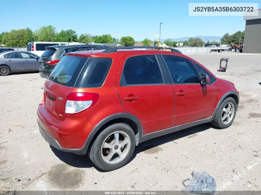 2011 Suzuki Sx4 Premium/Tech Valu Pkg (Nav) VIN: JS2YB5A35B6303722 Lot: 42212615