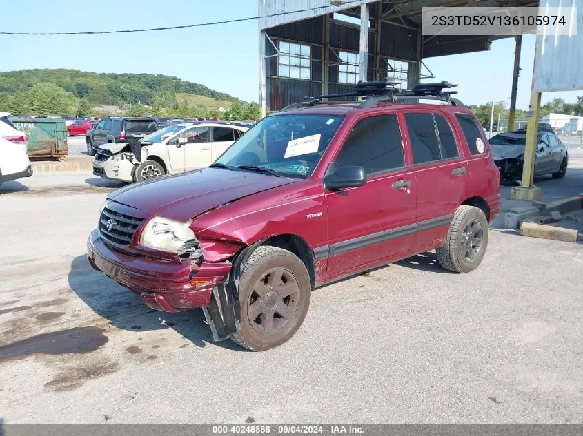 2003 Suzuki Vitara VIN: 2S3TD52V136105974 Lot: 40248886