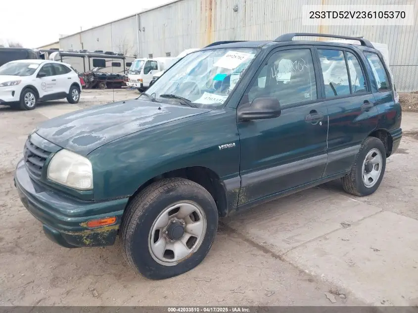 2003 Suzuki Vitara VIN: 2S3TD52V236105370 Lot: 42033510