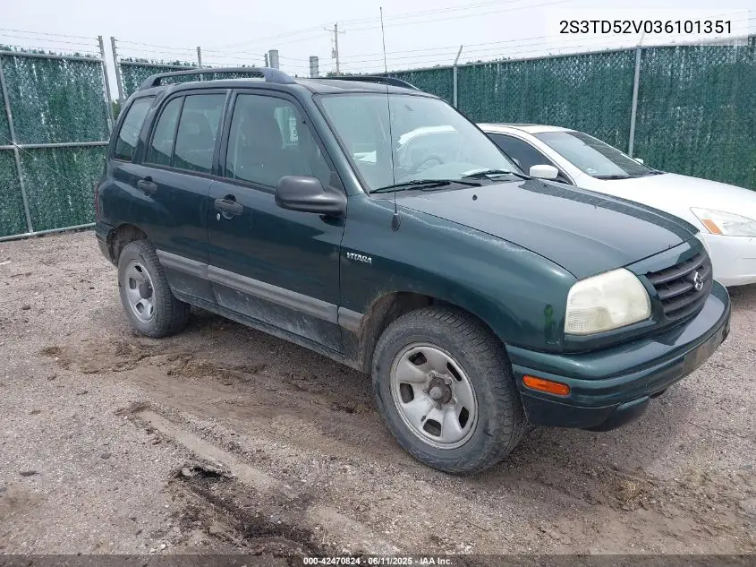 2003 Suzuki Vitara VIN: 2S3TD52V036101351 Lot: 42470824