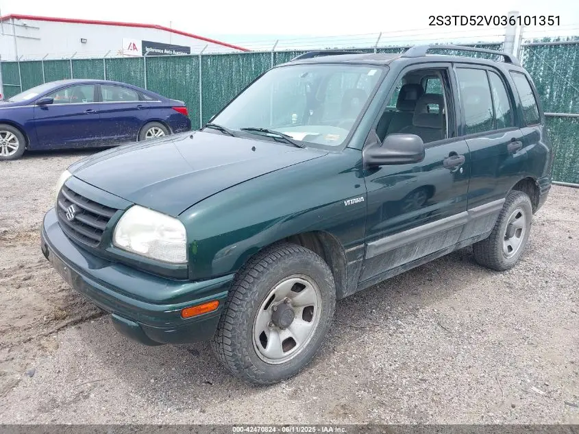 2003 Suzuki Vitara VIN: 2S3TD52V036101351 Lot: 42470824