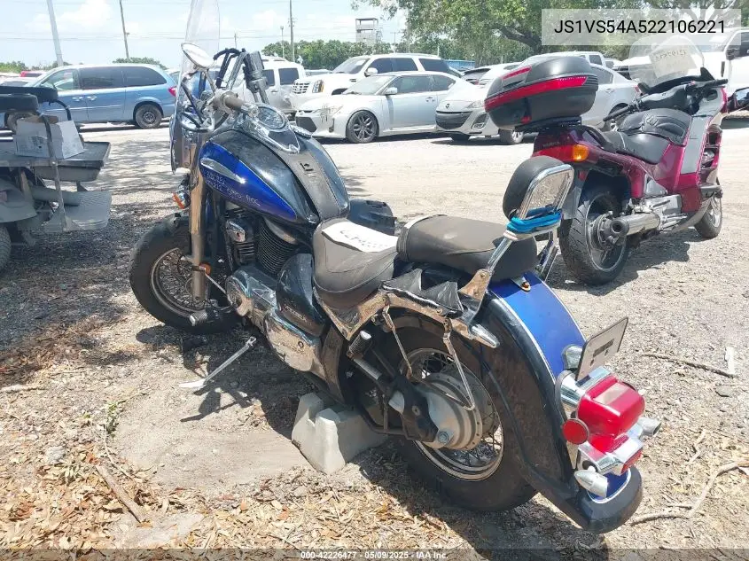 2002 Suzuki Vl800 VIN: JS1VS54A522106221 Lot: 42226477