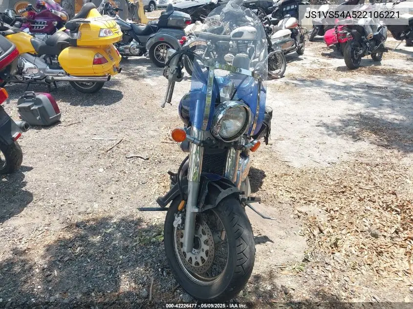 2002 Suzuki Vl800 VIN: JS1VS54A522106221 Lot: 42226477