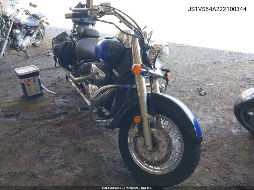 2002 Suzuki Vl800 VIN: JS1VS54A222100344 Lot: 42646335