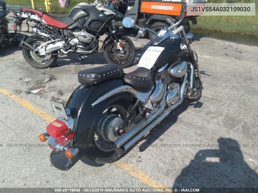 2003 Suzuki Vl800 VIN: JS1VS54A032109030 Lot: 25118649
