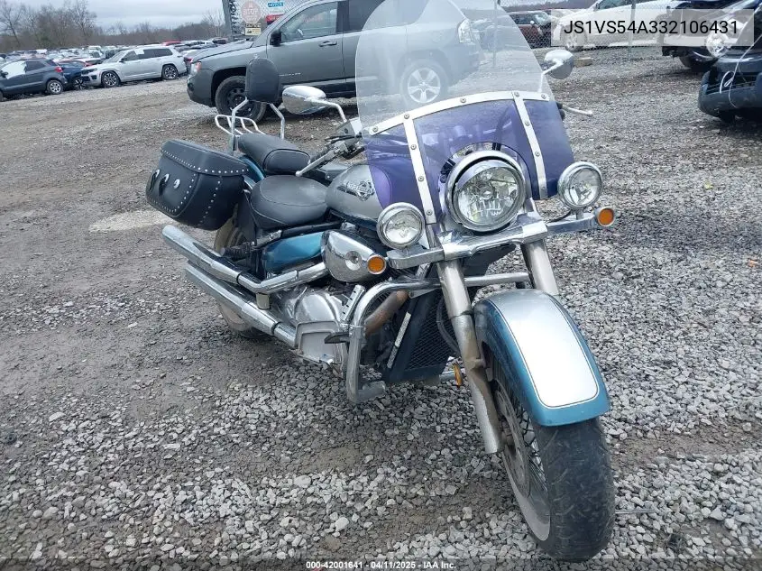 2003 Suzuki Vl800 VIN: JS1VS54A332106431 Lot: 42001641