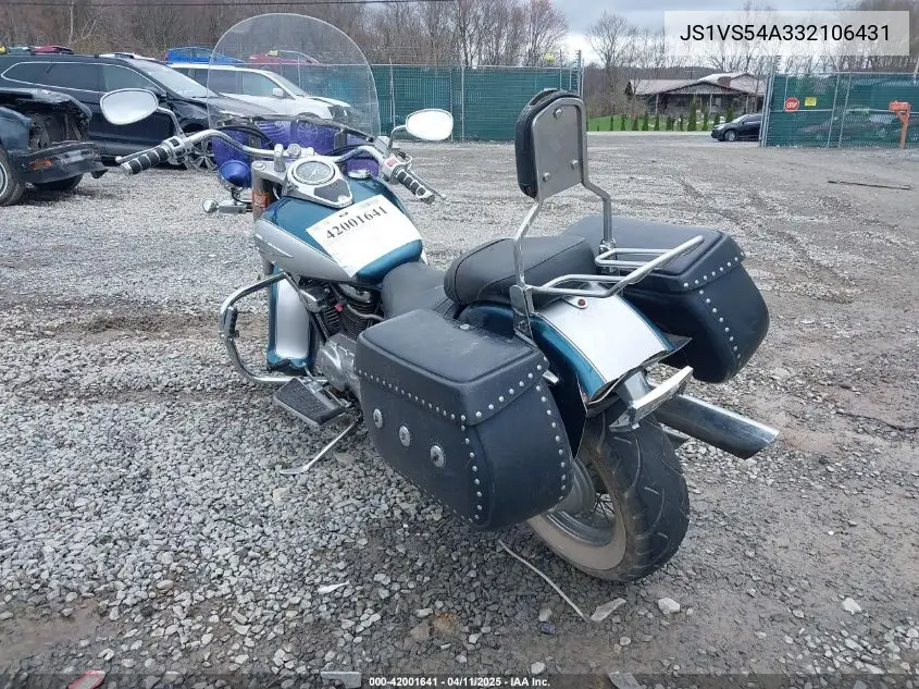 2003 Suzuki Vl800 VIN: JS1VS54A332106431 Lot: 42001641