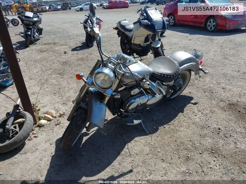 2007 Suzuki Vl800 VIN: JS1VS55A472106183 Lot: 42218268