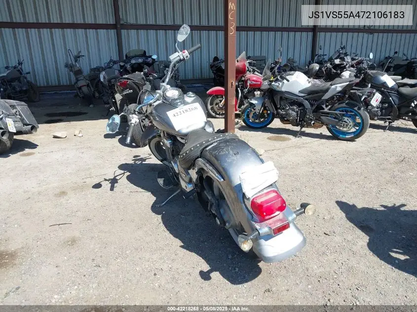2007 Suzuki Vl800 VIN: JS1VS55A472106183 Lot: 42218268