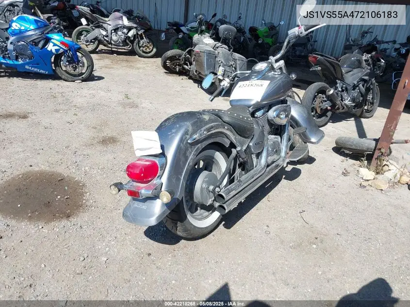 2007 Suzuki Vl800 VIN: JS1VS55A472106183 Lot: 42218268