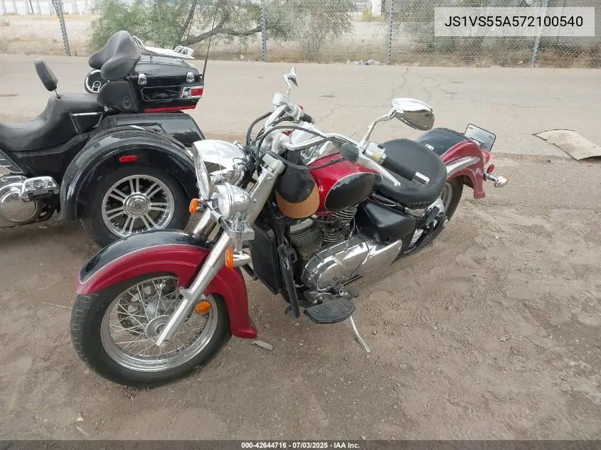 2007 Suzuki Vl800 VIN: JS1VS55A572100540 Lot: 42644716