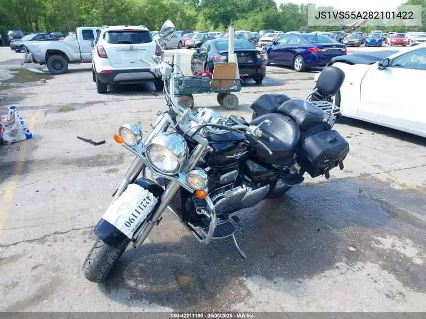 2008 Suzuki Vl800 VIN: JS1VS55A282101422 Lot: 42211190