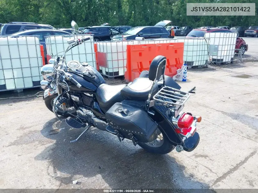 2008 Suzuki Vl800 VIN: JS1VS55A282101422 Lot: 42211190