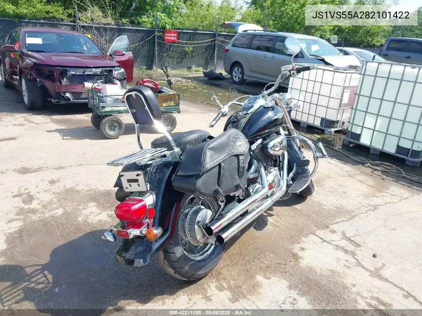 2008 Suzuki Vl800 VIN: JS1VS55A282101422 Lot: 42211190