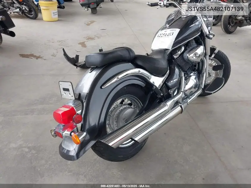 2008 Suzuki Vl800 VIN: JS1VS55A482107139 Lot: 42251483