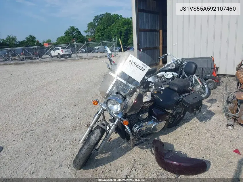 2009 Suzuki Vl800 VIN: JS1VS55A592107460 Lot: 42568630