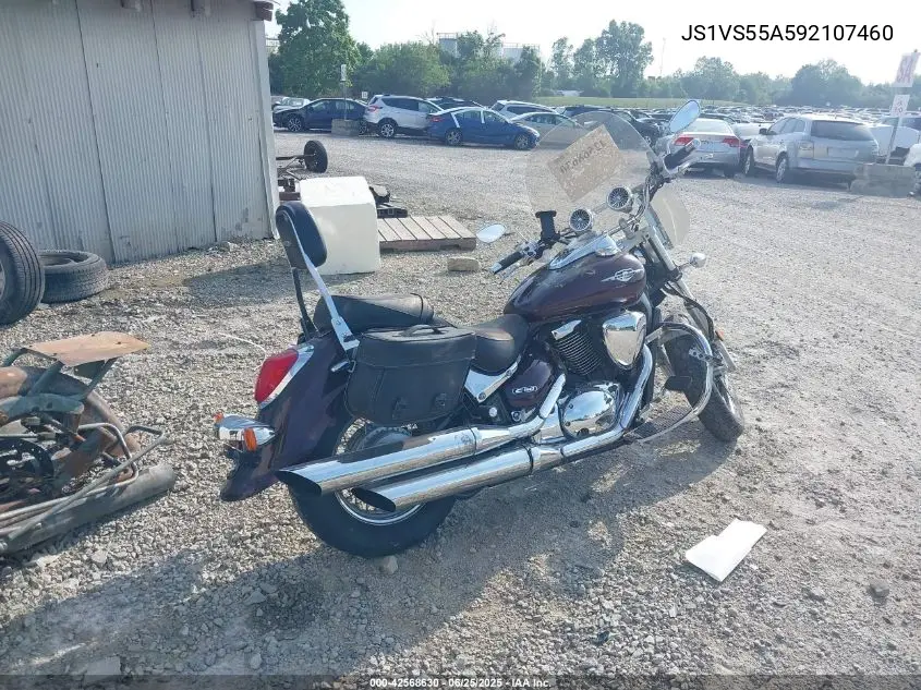 2009 Suzuki Vl800 VIN: JS1VS55A592107460 Lot: 42568630