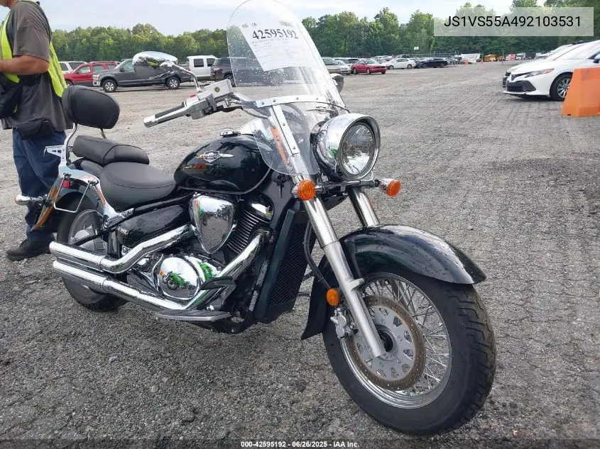 2009 Suzuki Vl800 VIN: JS1VS55A492103531 Lot: 42595192