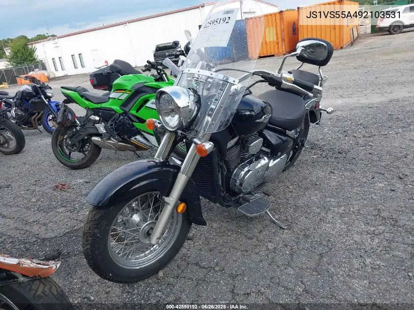2009 Suzuki Vl800 VIN: JS1VS55A492103531 Lot: 42595192