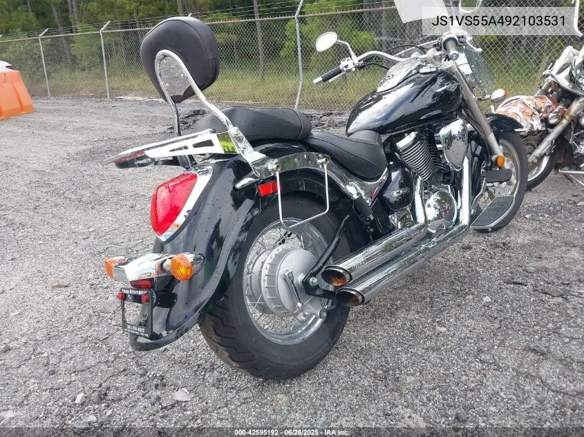 2009 Suzuki Vl800 VIN: JS1VS55A492103531 Lot: 42595192