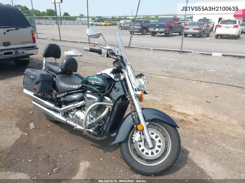 2017 Suzuki Vl800 VIN: JS1VS55A3H2100635 Lot: 42374175