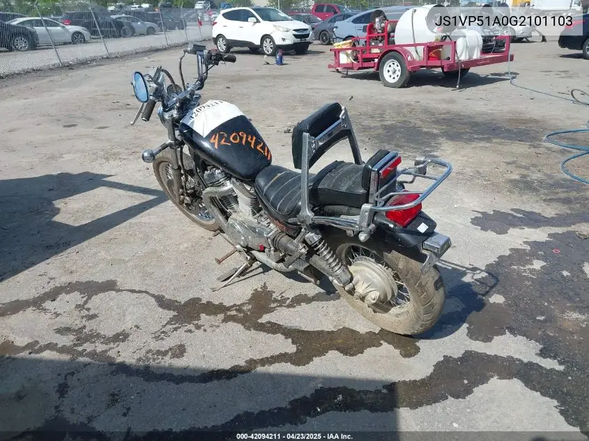1986 Suzuki Vs700 VIN: JS1VP51A0G2101103 Lot: 42094211