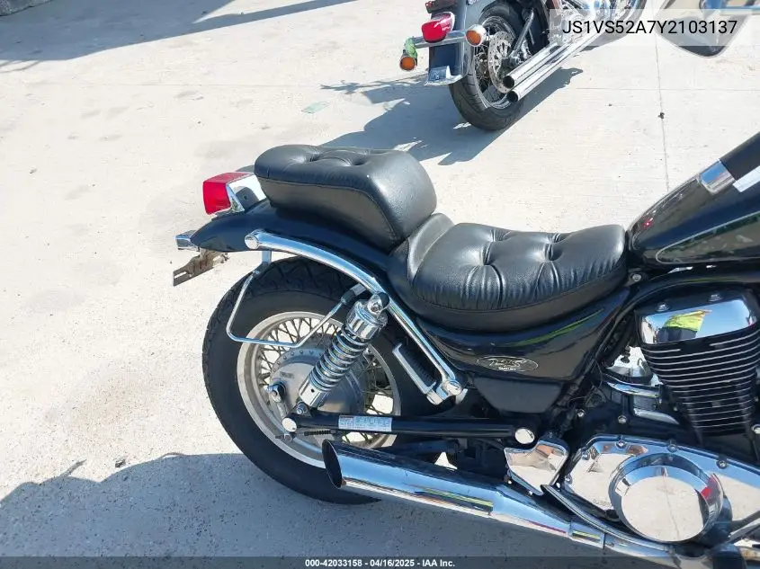 2000 Suzuki Vs800 Glp VIN: JS1VS52A7Y2103137 Lot: 42033158