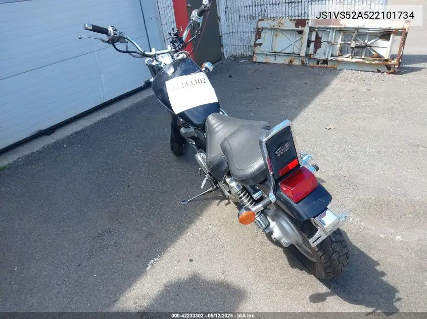 2002 Suzuki Vs800 Glp VIN: JS1VS52A522101734 Lot: 42233302