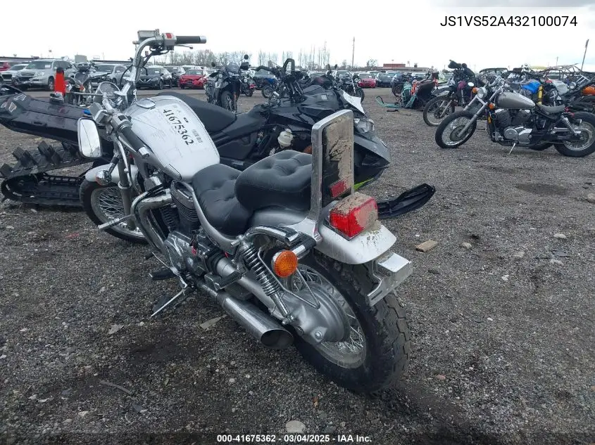 2003 Suzuki Vs800 Glp VIN: JS1VS52A432100074 Lot: 41675362