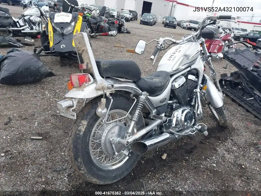 2003 Suzuki Vs800 Glp VIN: JS1VS52A432100074 Lot: 41675362