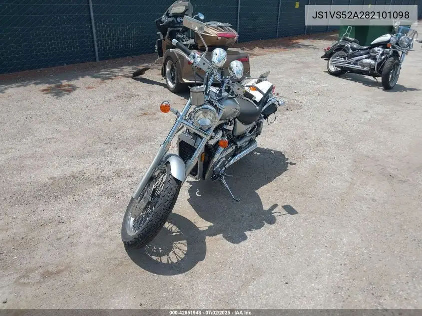 2008 Suzuki Vs800 VIN: JS1VS52A282101098 Lot: 42651948