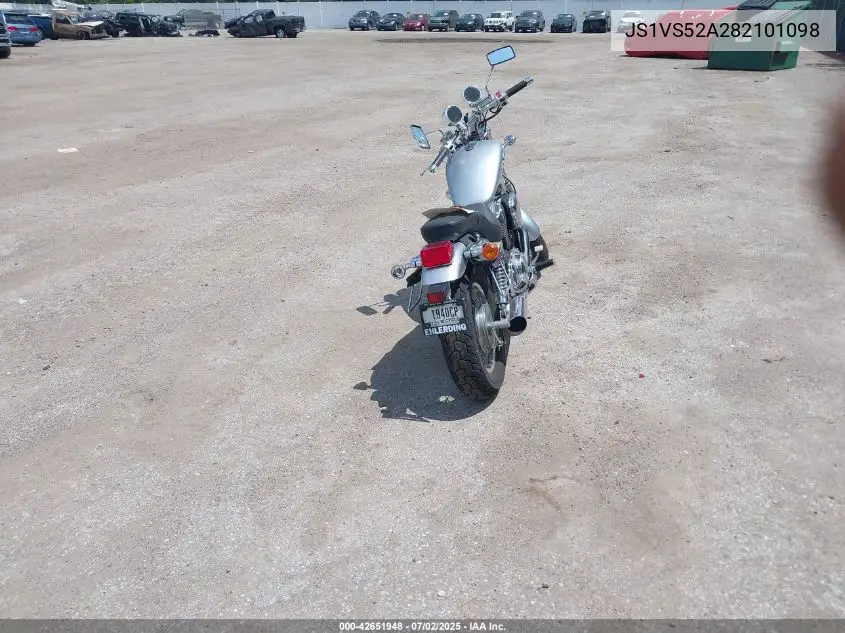 2008 Suzuki Vs800 VIN: JS1VS52A282101098 Lot: 42651948