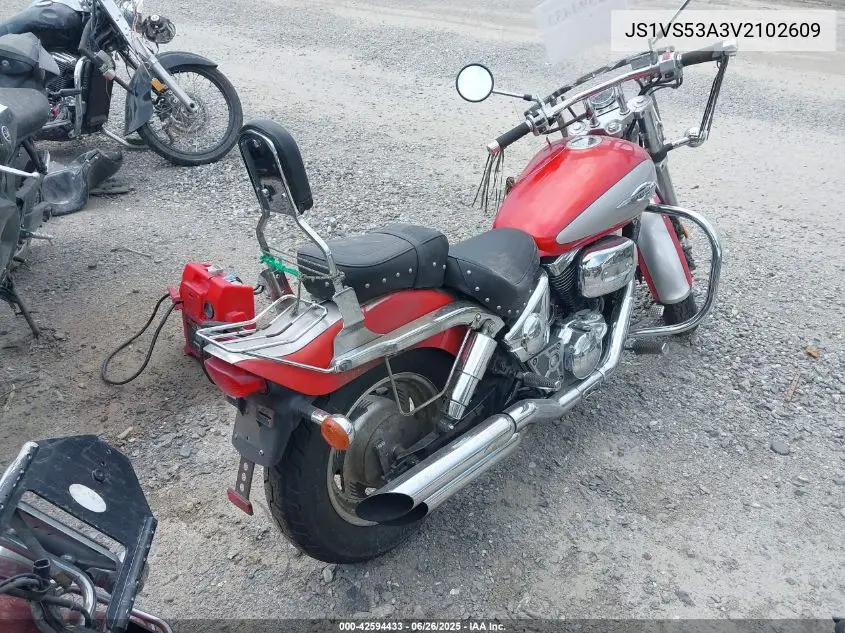 1997 Suzuki Vz800 VIN: JS1VS53A3V2102609 Lot: 42594433