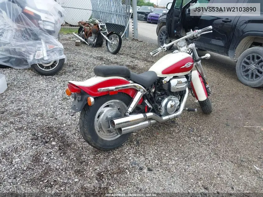 1998 Suzuki Vz800 VIN: JS1VS53A1W2103890 Lot: 42410085